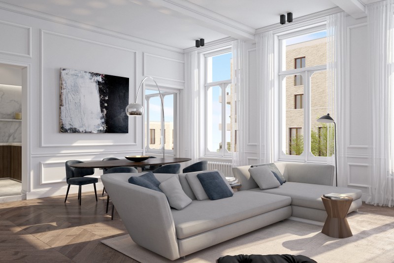 woonkamer appartement Leiekouter